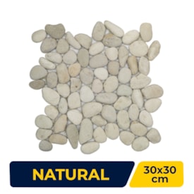 Revestimento Natural Seixo 30x30cm Ritallio Bianco - 2050009