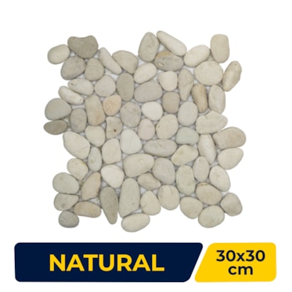Revestimento Natural Seixo 30x30cm Ritallio Bianco - 2050009