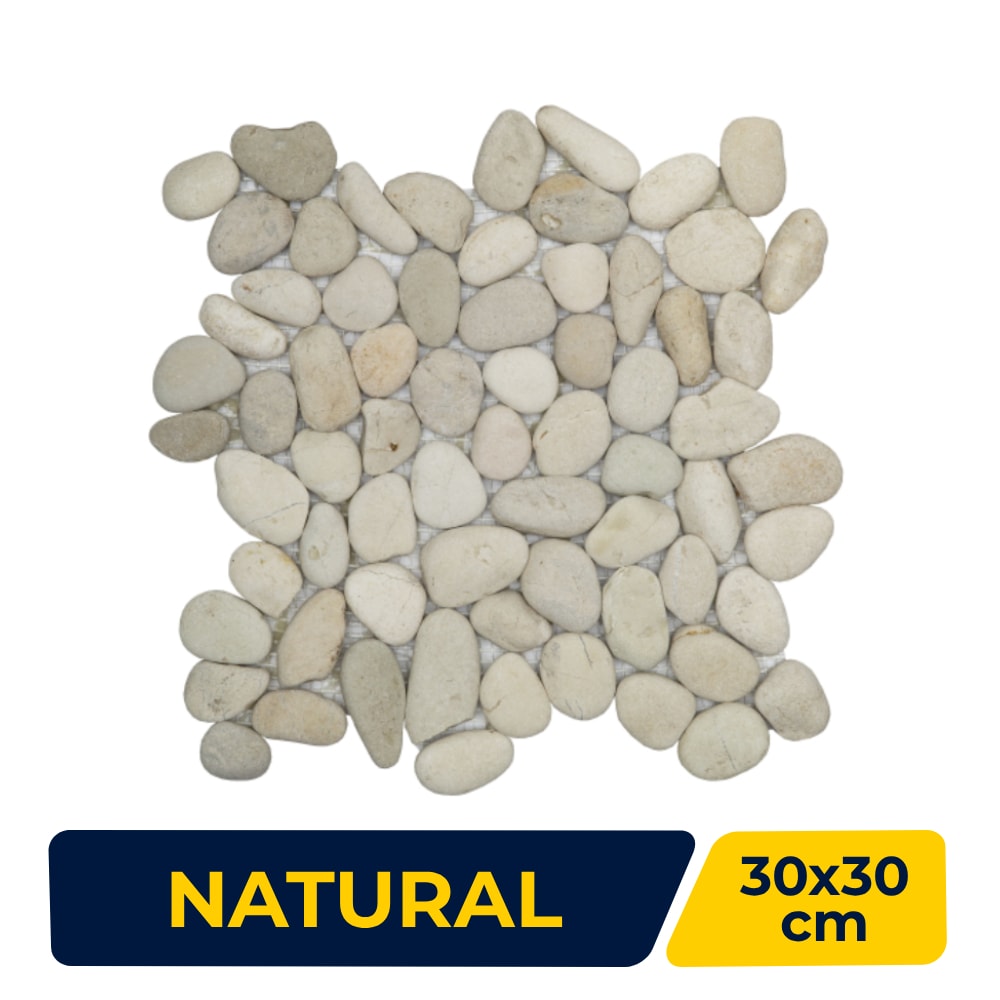 Revestimento Natural Seixo 30x30cm Ritallio Bianco - 2050009