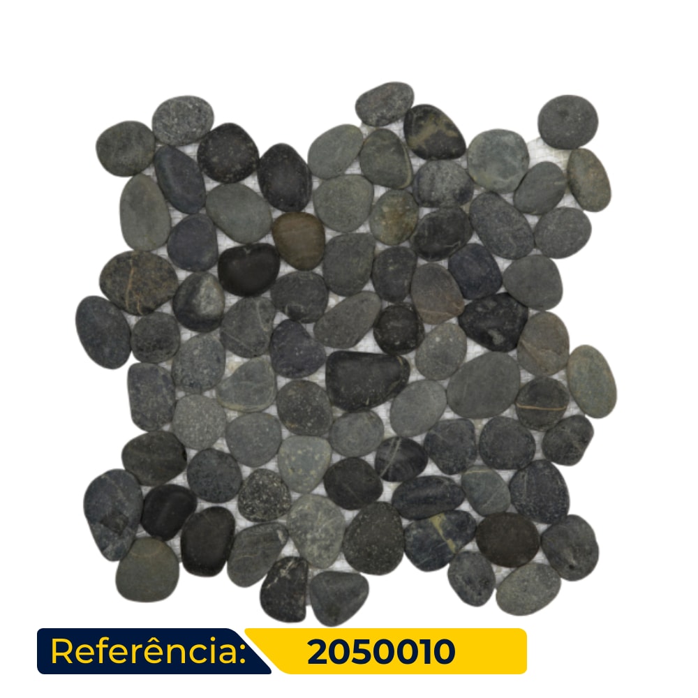 Revestimento Natural Seixo 30x30cm Ritallio Nero - 2050010