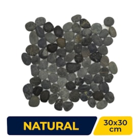 Revestimento Natural Seixo 30x30cm Ritallio Nero - 2050010