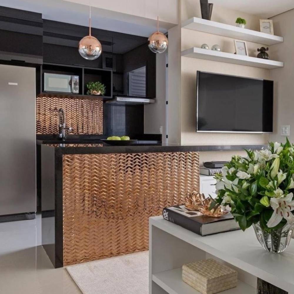 Revestimento Pastilha 26,5x30cm Ritallio Freccia Cobre - 206008