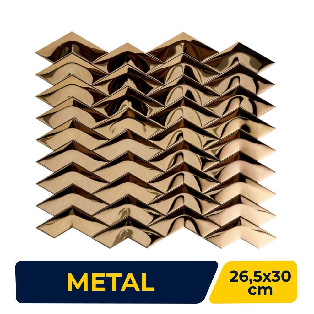 Revestimento Pastilha 26,5x30cm Ritallio Freccia Cobre - 206008