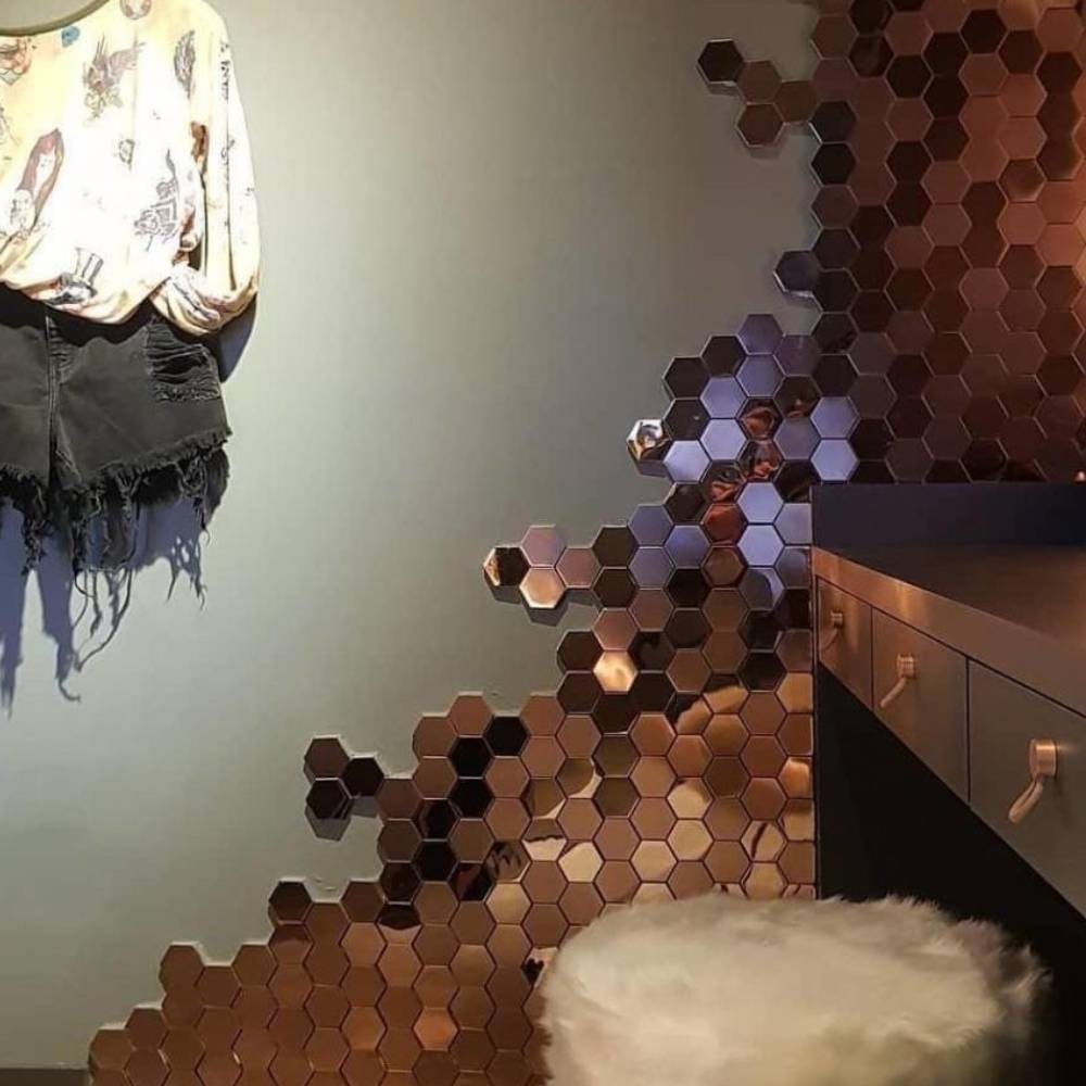 Revestimento Pastilha 28,5x30cm Ritallio Esago Cobre - 2060015