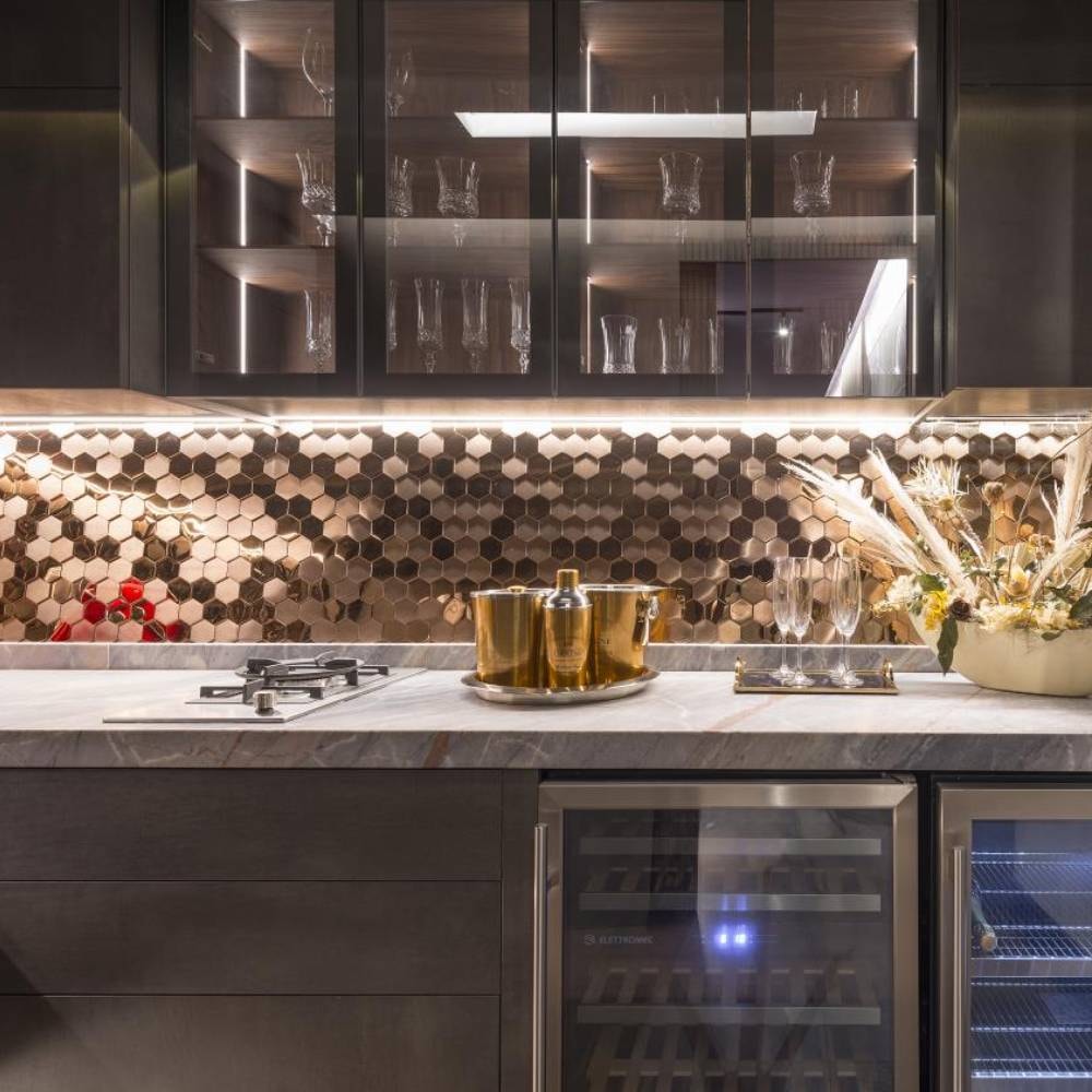 Revestimento Pastilha 28,5x30cm Ritallio Esago Cobre - 2060015