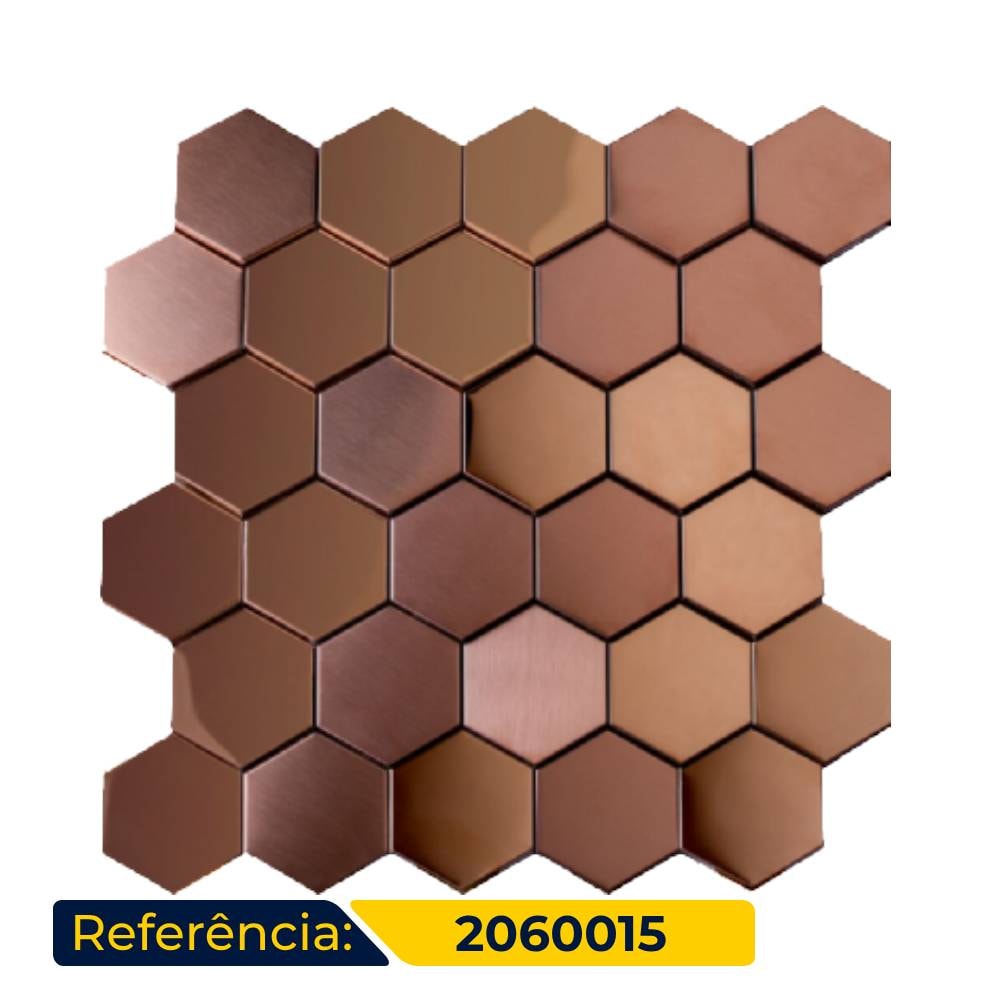 Revestimento Pastilha 28,5x30cm Ritallio Esago Cobre - 2060015