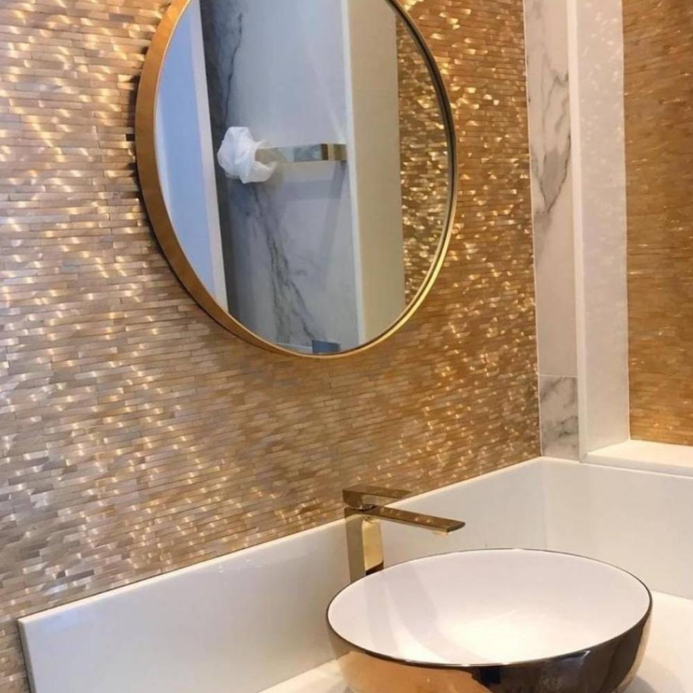 Revestimento Pastilha 30x30cm Ritallio Metalo Filo D'Ouro - 2060012