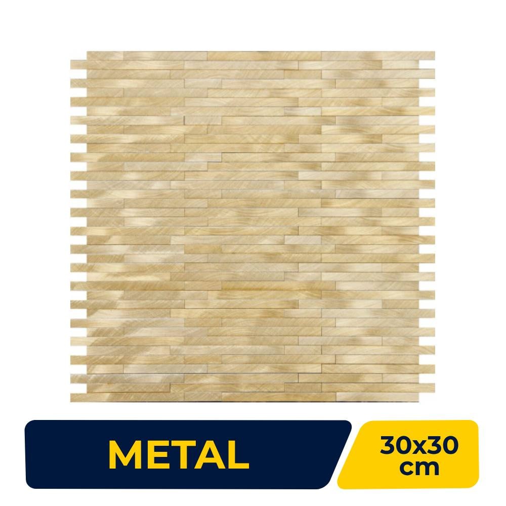Revestimento Pastilha 30x30cm Ritallio Metalo Filo D'Ouro - 2060012