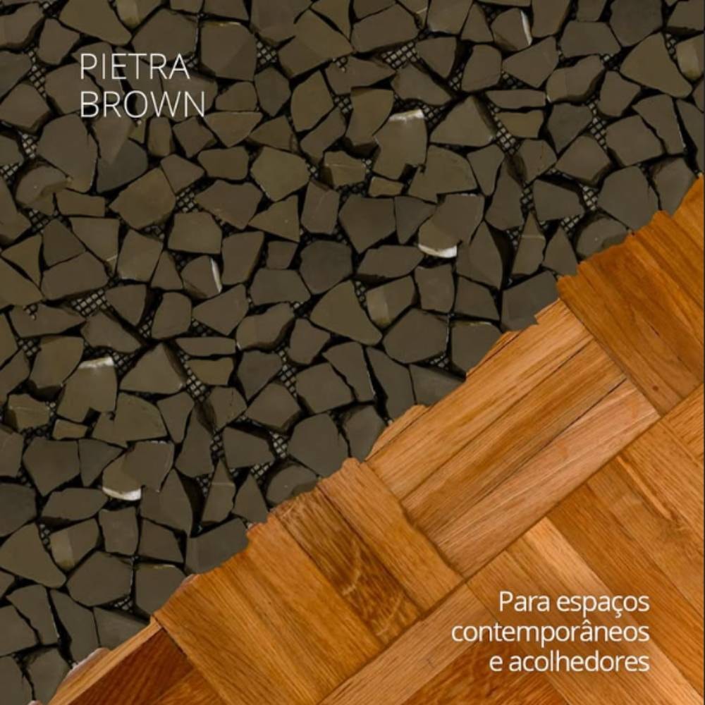 Revestimento Pastilha 30x30cm Ritallio Pietra Browm - 2050024