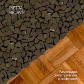 Revestimento Pastilha 30x30cm Ritallio Pietra Browm - 2050024