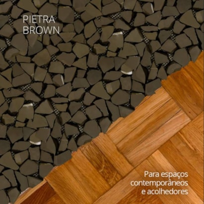 Revestimento Pastilha 30x30cm Ritallio Pietra Browm - 2050024