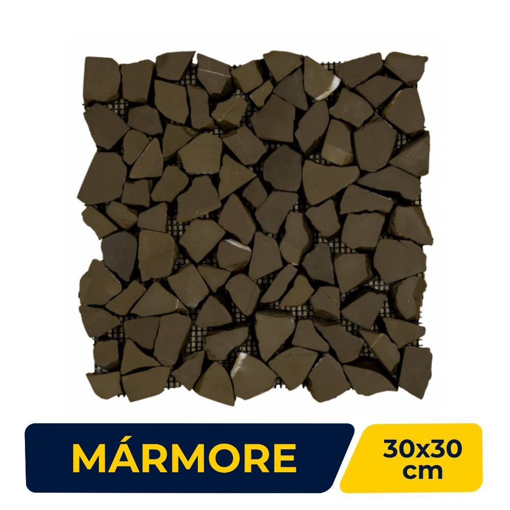 Revestimento Pastilha 30x30cm Ritallio Pietra Browm - 2050024