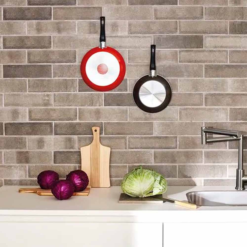 Revestimento Porcelanato Acetinado 07x26cm Caixa 0,90m² Portobello Luton ASH - 203788E