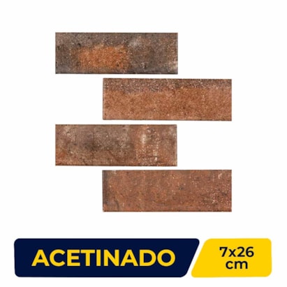 Revestimento Porcelanato Acetinado 07x26cm Caixa 0,92m² Portobello Georgian Blend - 24982E