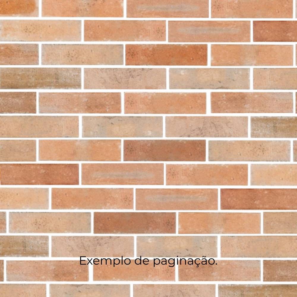 Revestimento Porcelanato Acetinado 07x26cm Caixa 0,92m² Portobello Georgian Red Bold - 24964E