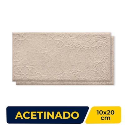 Revestimento Porcelanato Acetinado 10x20cm Caixa 0,37m² Portobello Oasis Duna Miraggio - 206640E