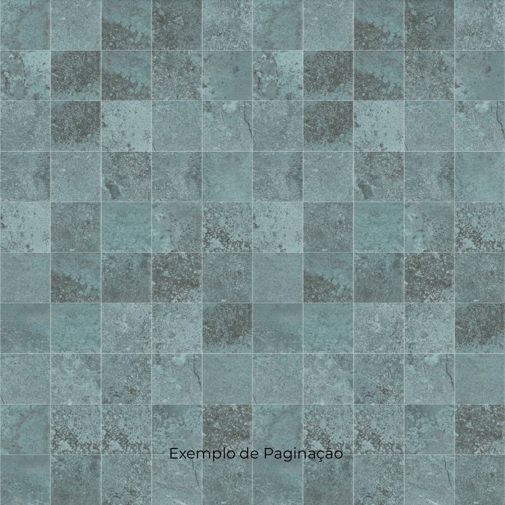 Revestimento Porcelanato Acetinado 15,5x15,5cm Caixa 1,29m² Decortiles Atol Turquesa Bold - 8041291/8040259