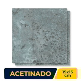 Revestimento Porcelanato Acetinado 15x15cm Caixa 1,29m² Decortiles Atol Turquesa Bold - 8041291/8040259