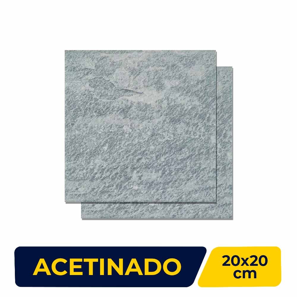 Revestimento Porcelanato Acetinado 20x20cm Caixa 0,64m² Portobello Malibu Ocean - 28784E