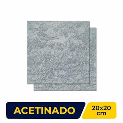 Revestimento Porcelanato Acetinado 20x20cm Caixa 0,64m² Portobello Malibu Ocean - 28784E