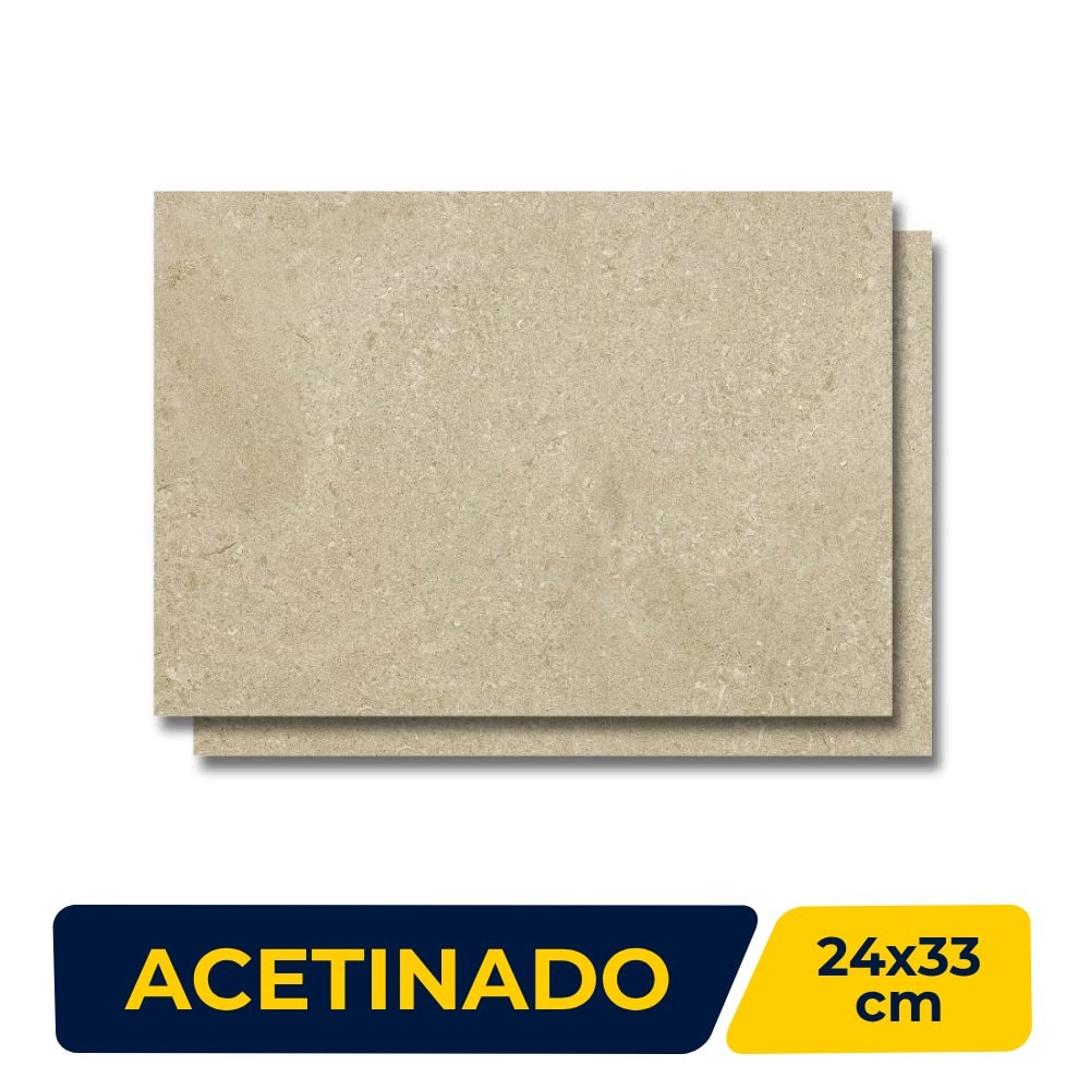 Revestimento Porcelanato Acetinado 24x33cm Caixa 2,38m² Incepa Milestone Silver Retificado - 61260028A