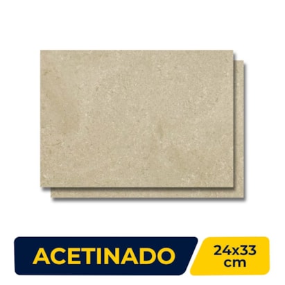 Revestimento Porcelanato Acetinado 24x33cm Caixa 2,38m² Incepa Milestone Silver Retificado - 61260028A