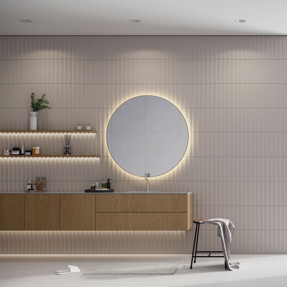 Revestimento Porcelanato Acetinado 30x60cm Caixa 1,36m² Portinari Soft Wall GR - 6062799