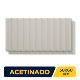 Revestimento Porcelanato Acetinado 30x60cm Caixa 1,36m² Portinari Soft Wall GR - 6062799