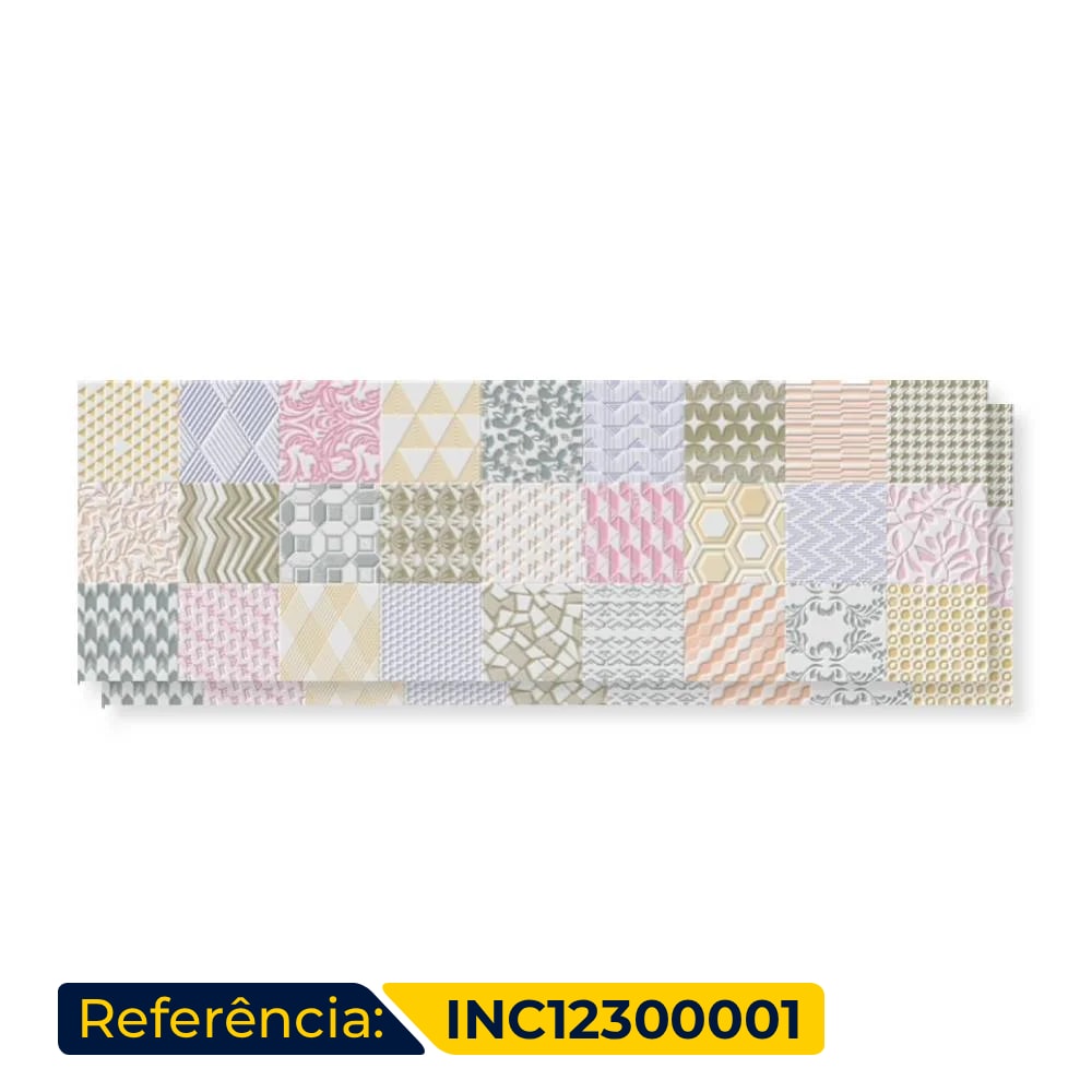 Revestimento Porcelanato Acetinado 30x90,2cm Caixa 1,08m² Incepa Alfama Candy Retificado - INC12300001
