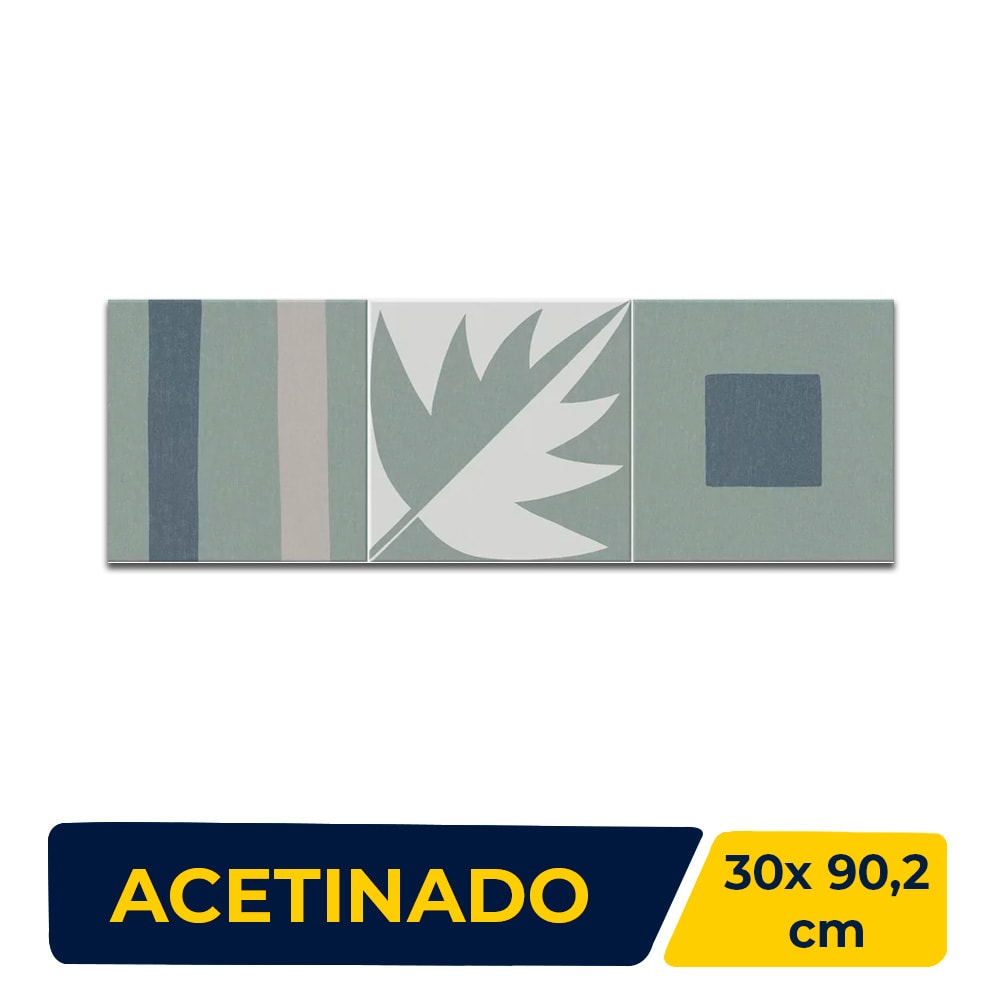 Revestimento Porcelanato Acetinado 30x90,2cm Caixa 1,08m² Incepa Nature Colors Retificado - INC12W20006