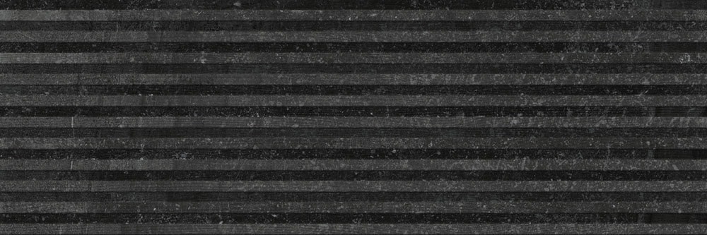 Revestimento Porcelanato Acetinado 30x90,2cm Caixa 1,08m² Roca Lithus Giz Black Retificado - FZD00AW16