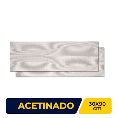 Revestimento Porcelanato Acetinado 30x90cm Caixa 1,34m² Portobello Belgique Clair Origens Mate Retificado - 201691E