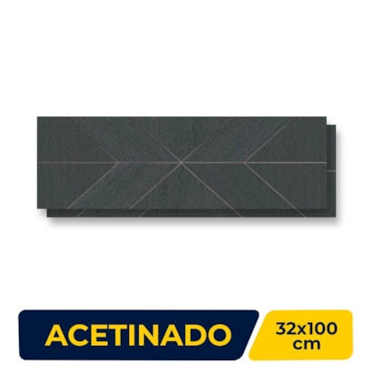 Revestimento Porcelanato Acetinado 32x100 cm Caixa 1,28m² Ceusa Korea - 5004339