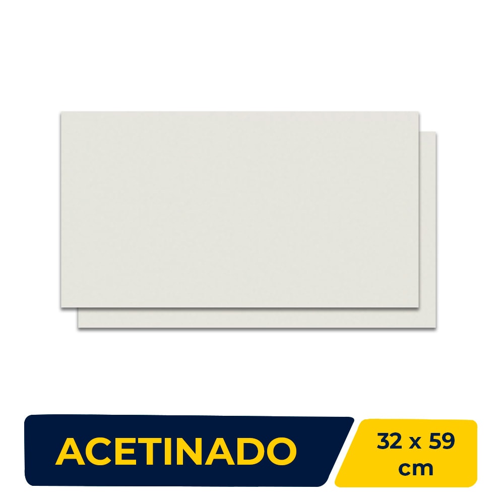 Revestimento Porcelanato Acetinado 32x59cm Caixa 2,08m² Incepa Glacial Soft Retificado - 61310010