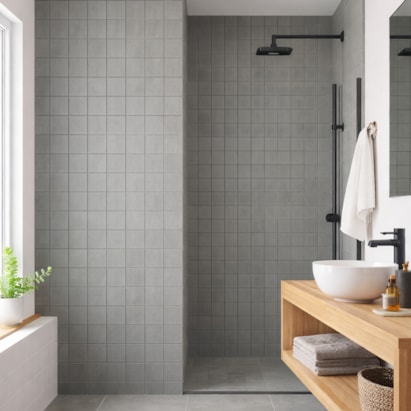 Revestimento Porcelanato Acetinado 33x33cm Roca Unique Stone Mosaico Black - 74290102