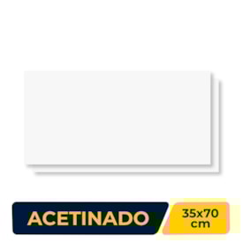 Revestimento Porcelanato Acetinado 35x70cm Caixa 2,22m² Delta Bianco Retificado - 2953