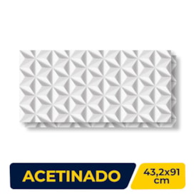 Revestimento Porcelanato Acetinado 43.2x91cm Caixa 1,96m² Ceusa Nuance Piramide Retificado - 5002974