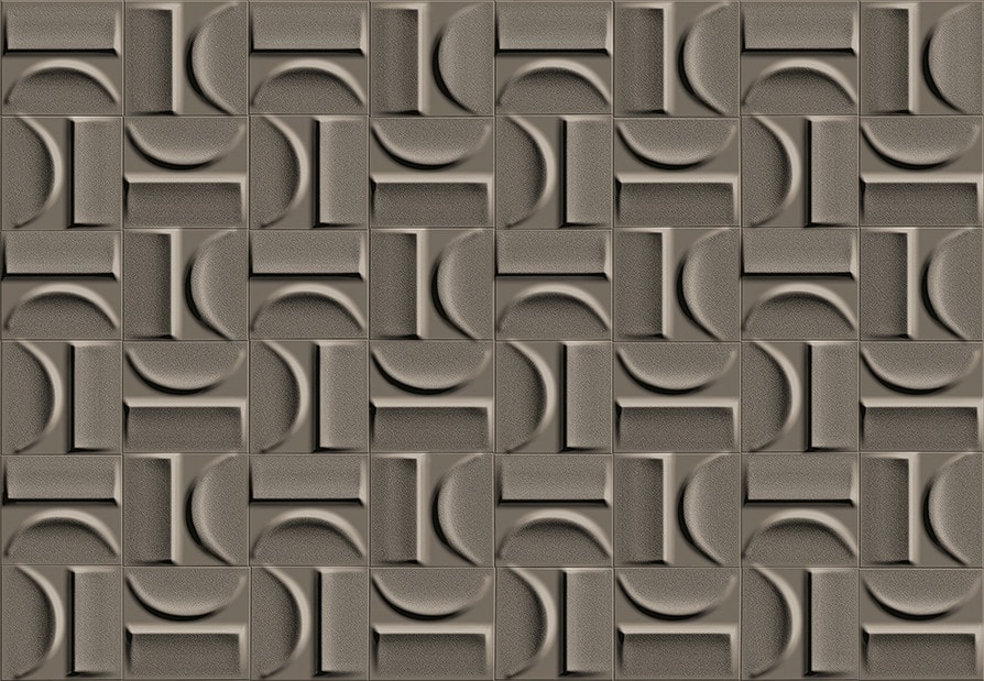 Revestimento Porcelanato Acetinado 43,7 x 63,1cm Caixa 1,65m² Ceusa Arcos Chumbo Retificado - 5008498