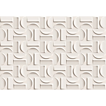 Revestimento Porcelanato Acetinado 43.7x63.1cm Caixa 1,65m² Ceusa Arcos Brancos Retificado - 5008478