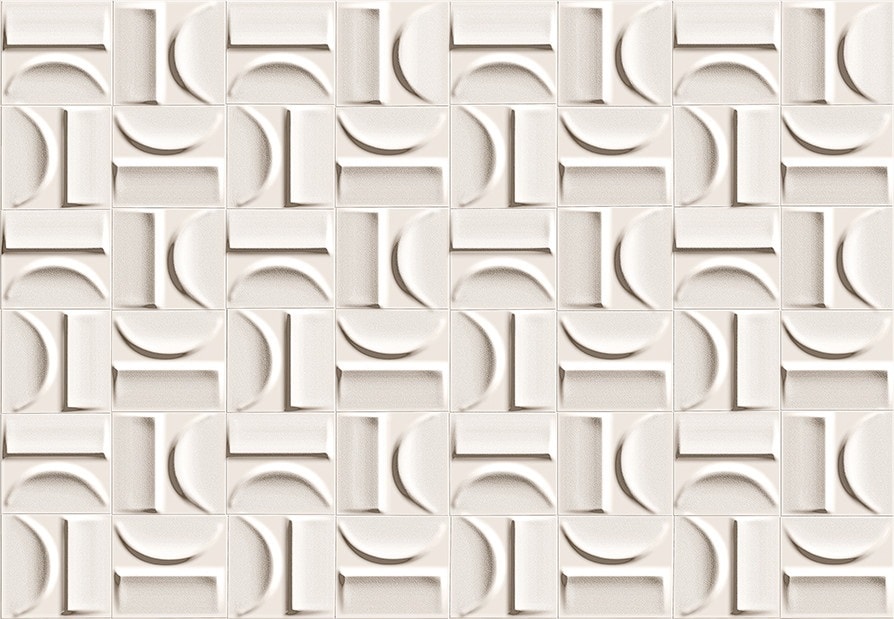 Revestimento Porcelanato Acetinado 43.7x63.1cm Caixa 1,65m² Ceusa Arcos Brancos Retificado - 5008478