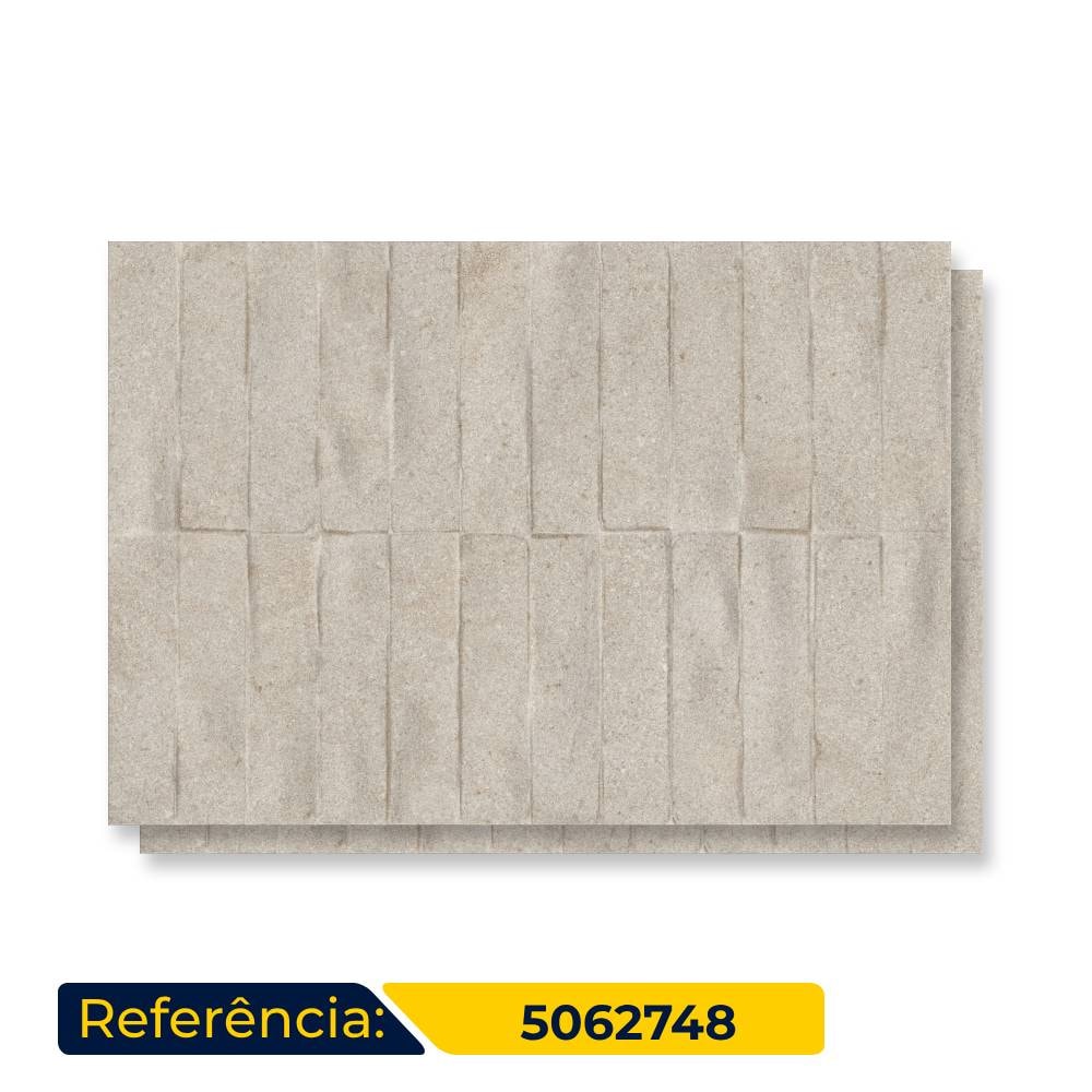 Revestimento Porcelanato Acetinado 43,7x63,1cm Caixa 1,65m² Ceusa Tijoletas Sgr Retificado - 5062748