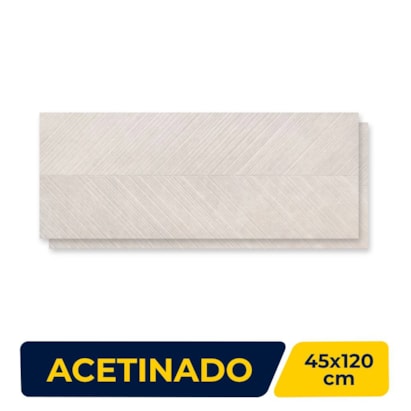 Revestimento Porcelanato Acetinado 45x120cm Caixa 1,61m² Portobello Moonlight Off White Freccia - 206031E