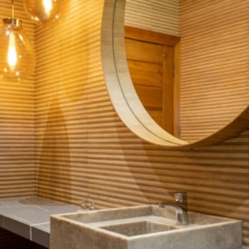 Revestimento Porcelanato Acetinado 45x120cm Caixa 1,62m² Decortiles Filetto Camel Retificado - 8040434