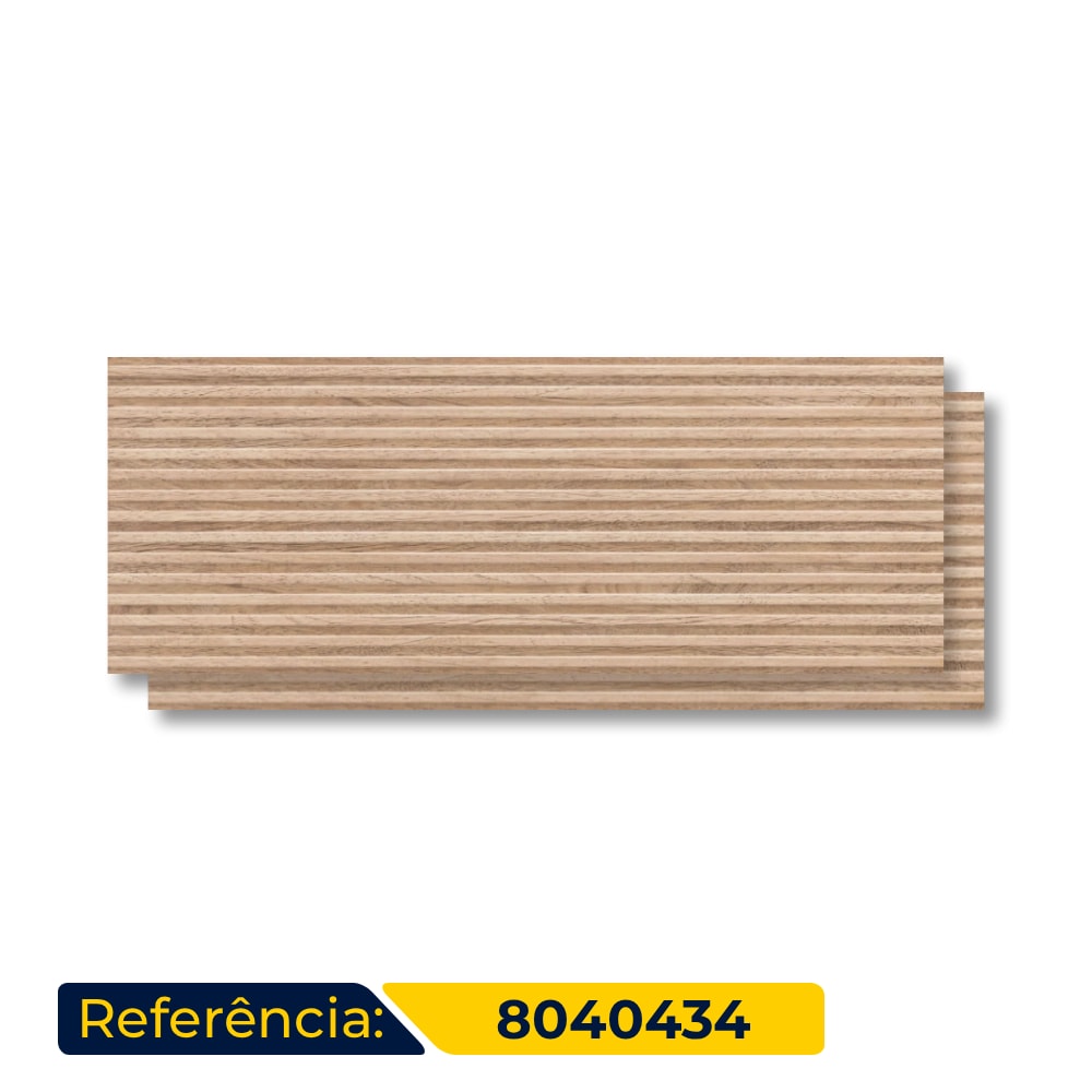 Revestimento Porcelanato Acetinado 45x120cm Caixa 1,62m² Decortiles Filetto Camel Retificado - 8040434