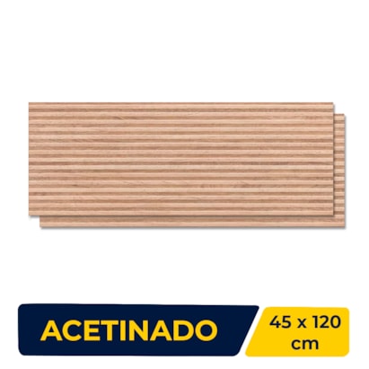 Revestimento Porcelanato Acetinado 45x120cm Caixa 1,62m² Decortiles Filetto Camel Retificado - 8040434