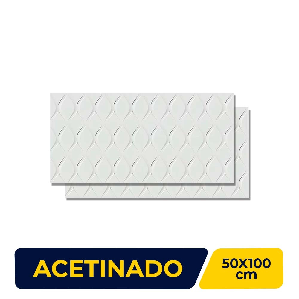 Revestimento Porcelanato Acetinado 50x100cm Caixa 2,50m² Villagres Equilibrium Retificado - 10092