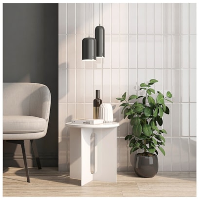 Revestimento Porcelanato Acetinado 7,7x30,5cm Caixa 1,08m² Roca Ombre Sable Blanc Bold - F14B0JZ011