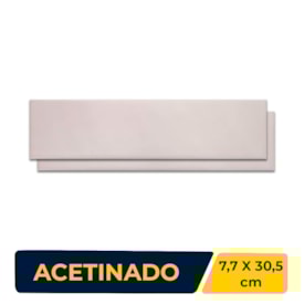 Revestimento Porcelanato Acetinado 7,7x30,5cm Caixa 1,08m² Roca Ombre Sable Blanc Bold - F14B0JZ011
