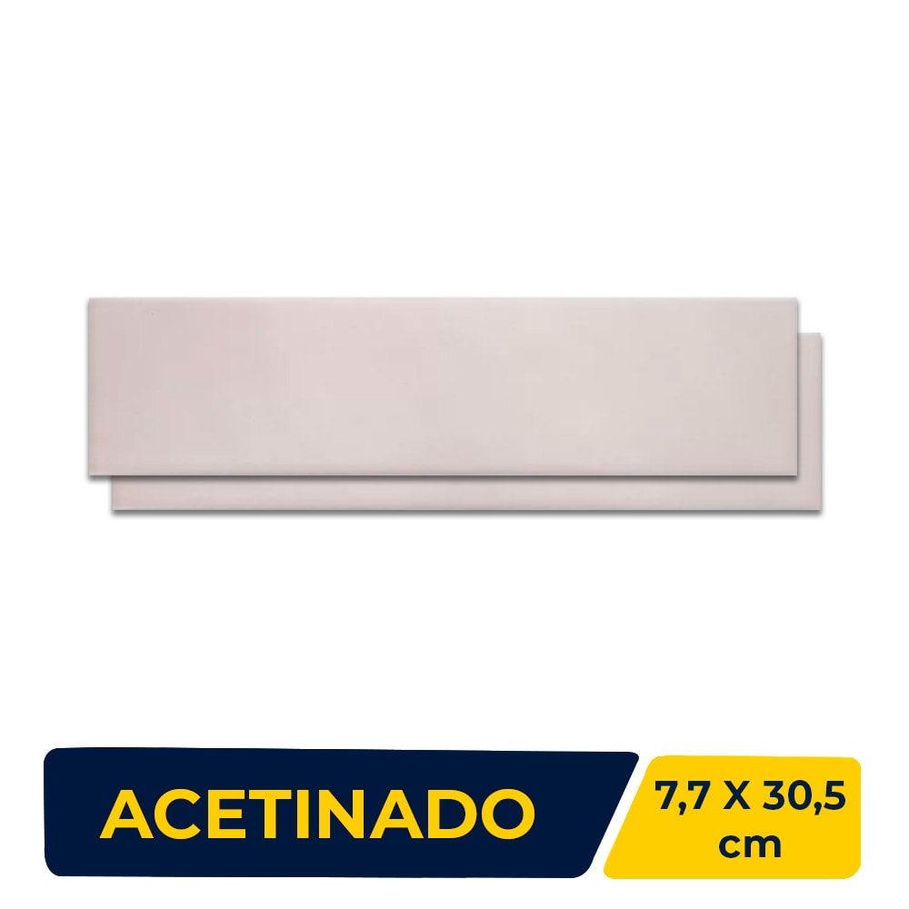 Revestimento Porcelanato Acetinado 7,7x30,5cm Caixa 1,08m² Roca Ombre Sable Blanc - F14B0JZ011