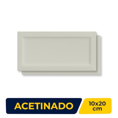 Revestimento Porcelanato Acetinado Decortiles 10x20cm Trapiz Gelo Bold - 8062997